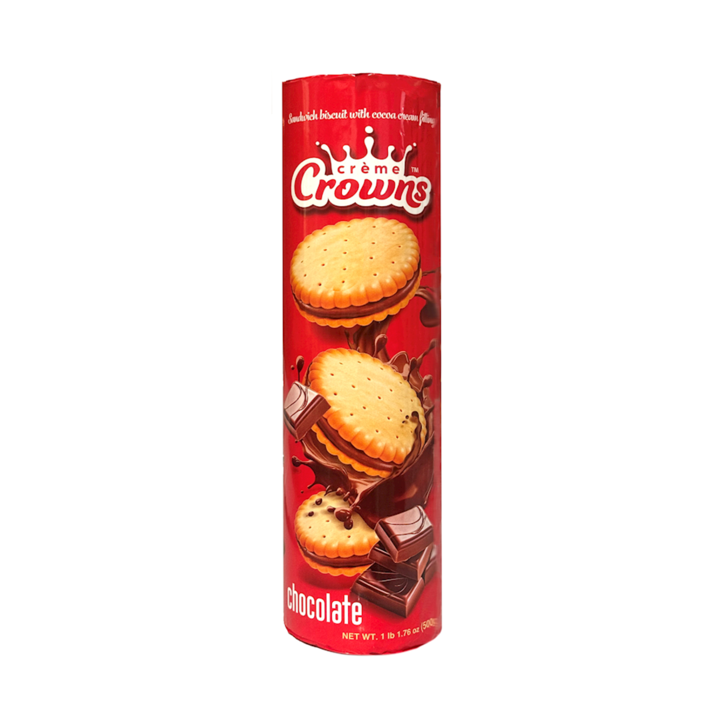CREME CROWNS Chocolate Sandwich Cookies, 500g