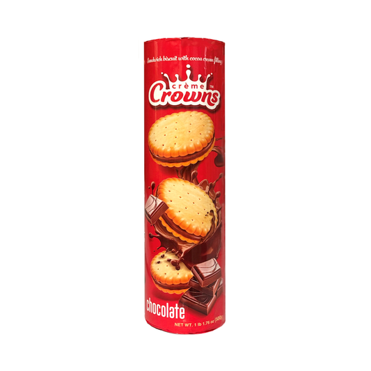 CREME CROWNS Chocolate Sandwich Cookies, 500g