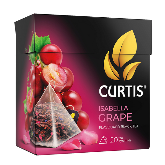 CURTIS Isabella Grape Black Tea, 20 pyramid bags