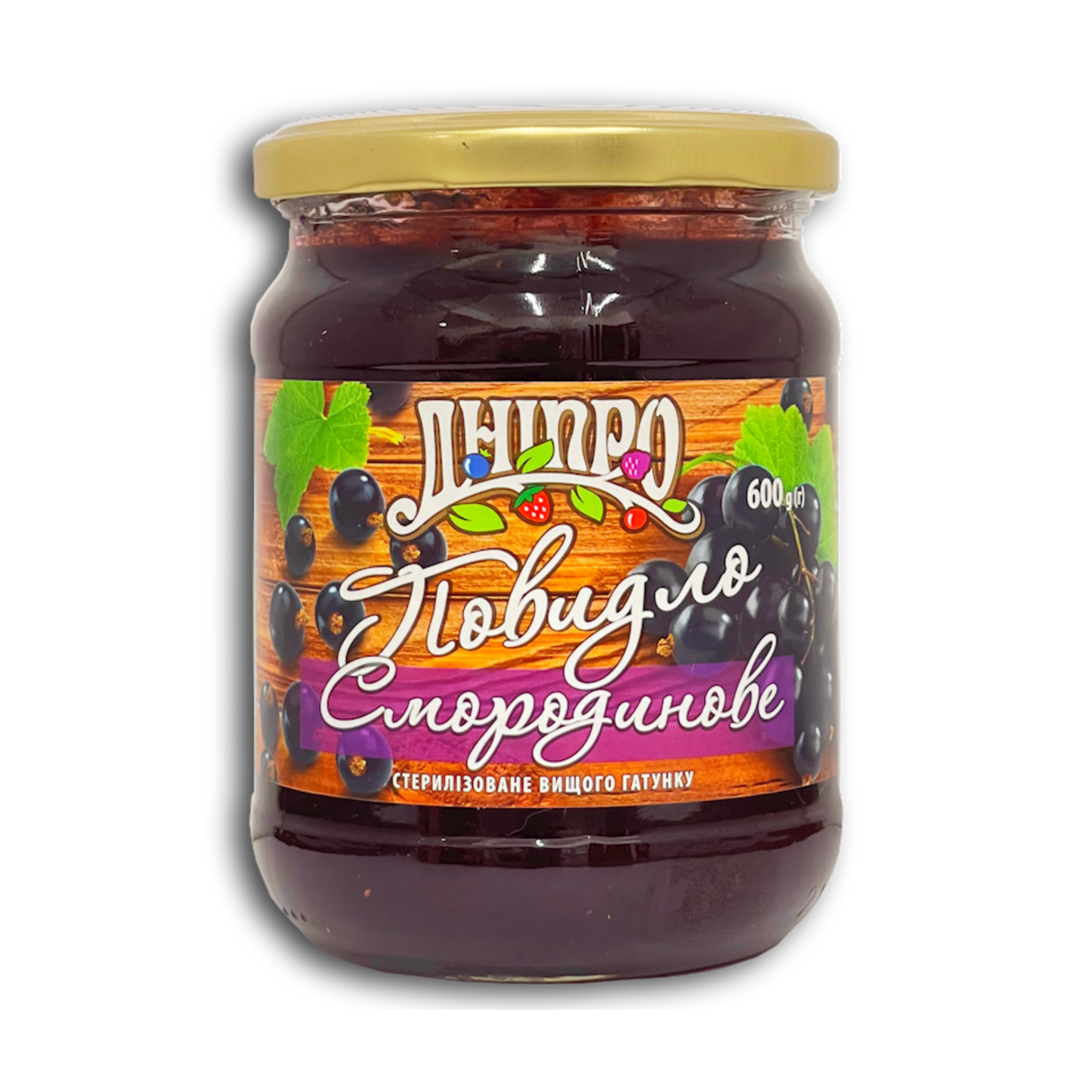 DNIPRO Blackcurrant Jam Preserve 600g