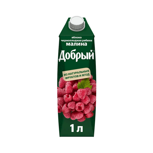 DOBRIY Apple, Aronia, and Raspberry Juice, 1000ml