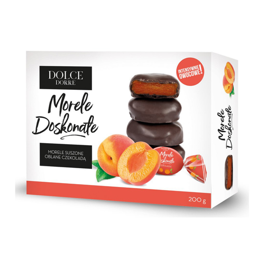 DOLCE Apricot in Chocolate Packaged, 200g
