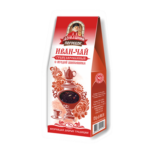 DOMASHNIY POGREBOK Ivan-Chai Willowherb Herbal Tea with Rosehip, 75g