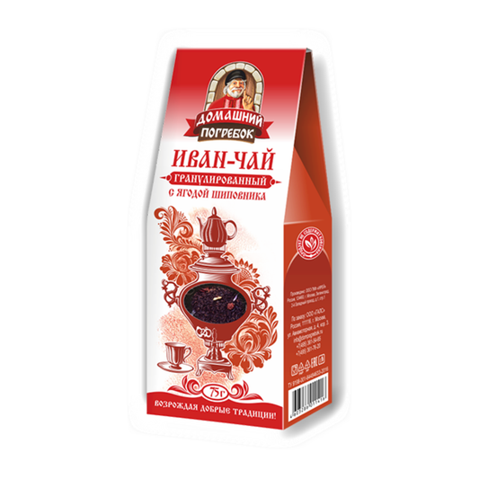 DOMASHNY POGREBOK Ivan-Chai with Rosehip, 75g