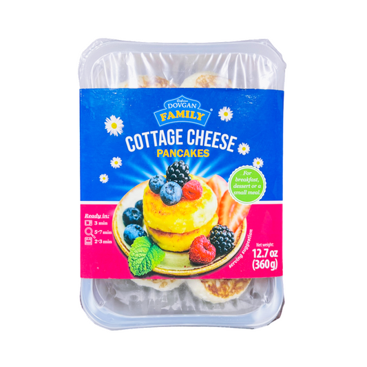 DOVGAN Cottage Cheese Pancakes Sirniki with Vanilla Flavor 360g