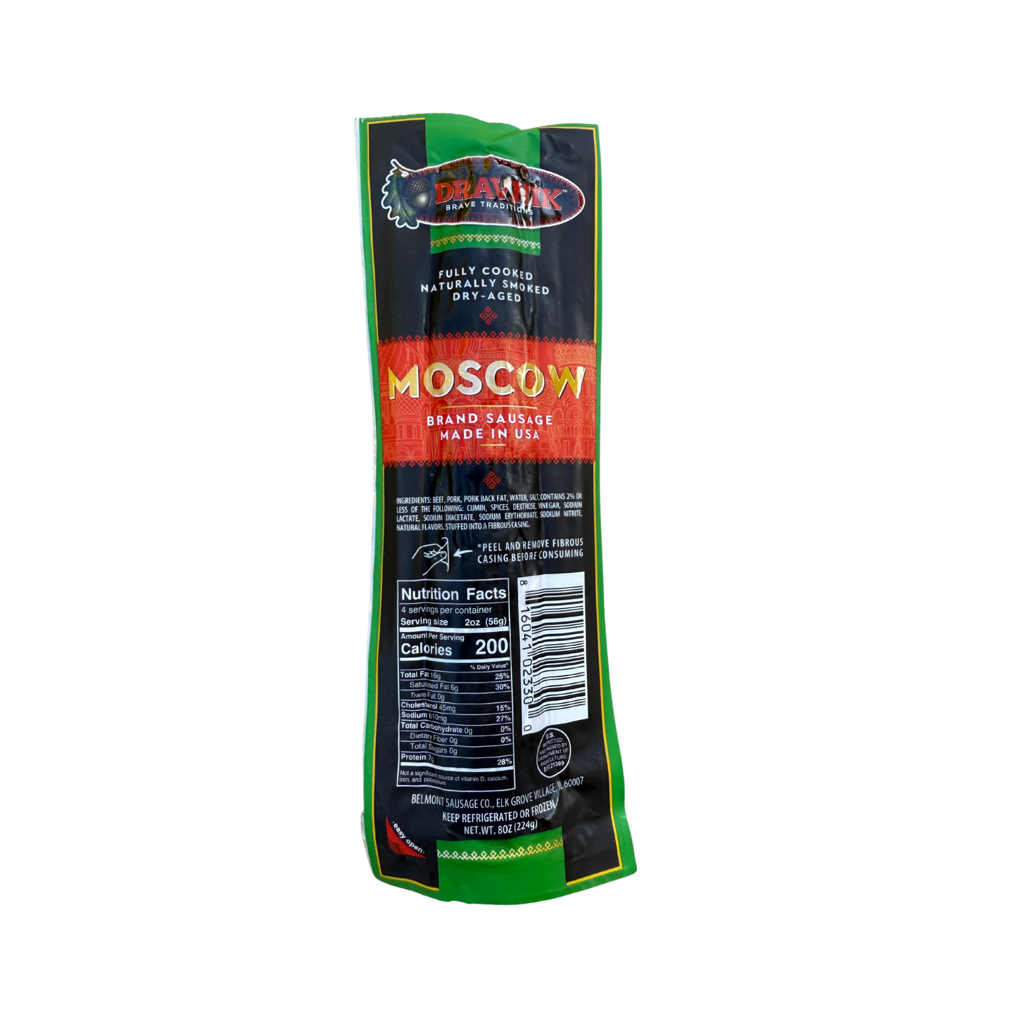 DRAVNIK Moscow Dry Sausage, 224g