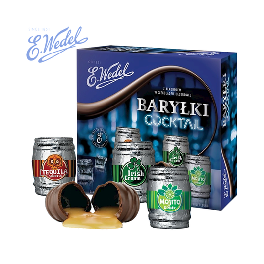 E.WEDEL Happy Barrels-Coctail Candy Gift Box, 200g