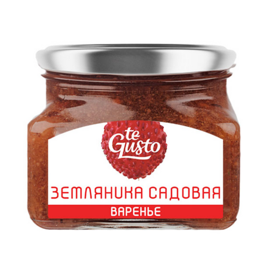 TE GUSTO Garden Strawberry Preserve (Zemlyanika Sadovaya) 430g