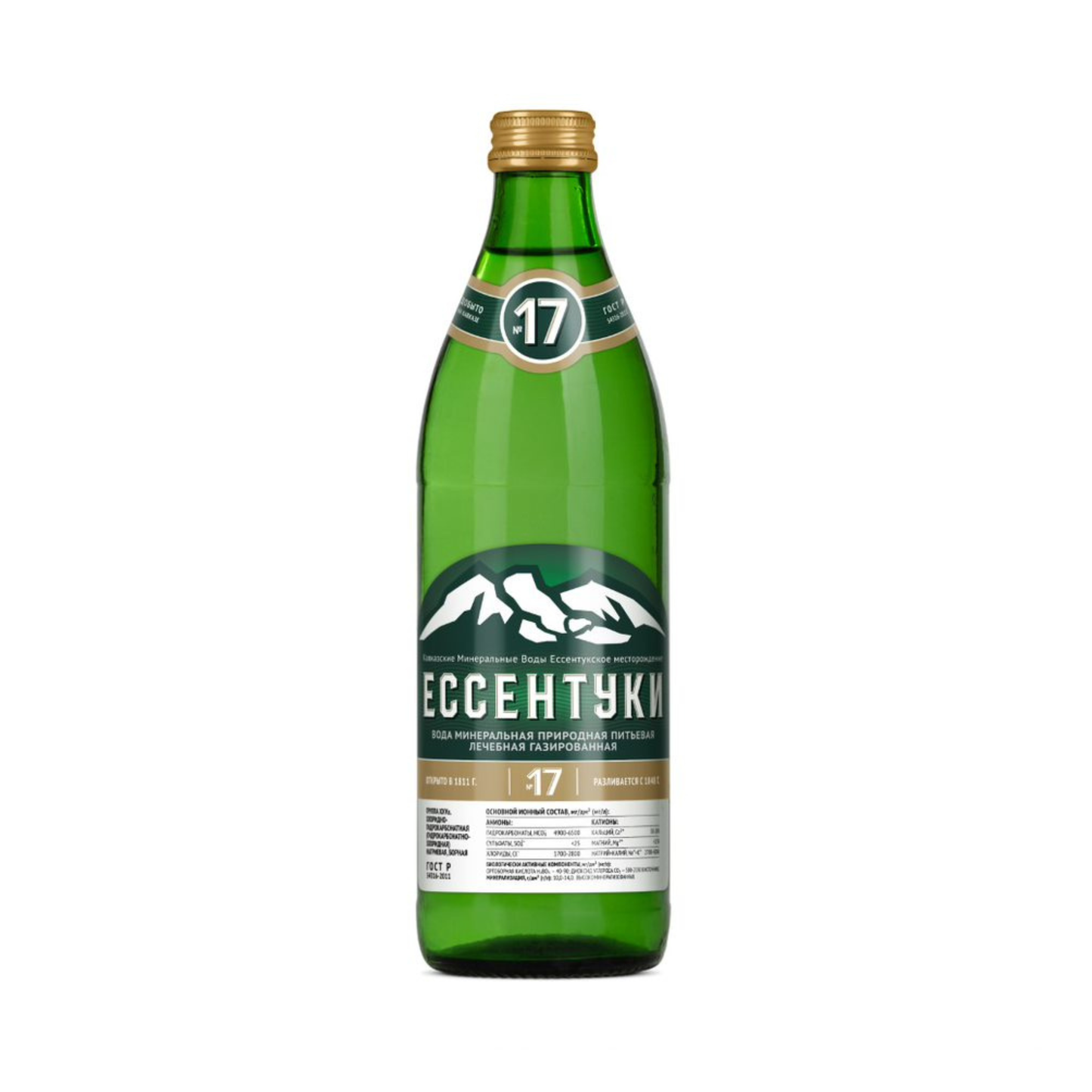 Ессентуки №17 Вода минеральная газированная, 450мл