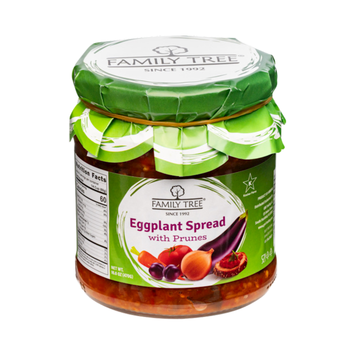 FAMILY TREE Eggplant with Prunes, 470g