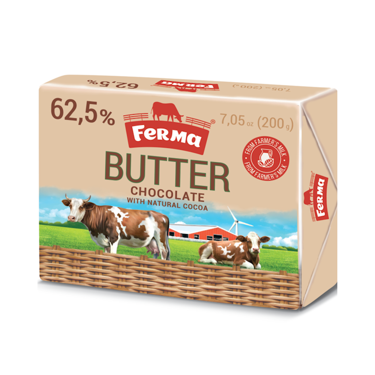 FERMA Chocolate Butter 62.5%, 200g