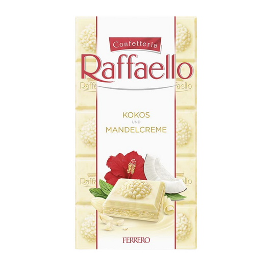 FERRERO Raffaello Chocolate with Coconut & Almond Cream, 90g