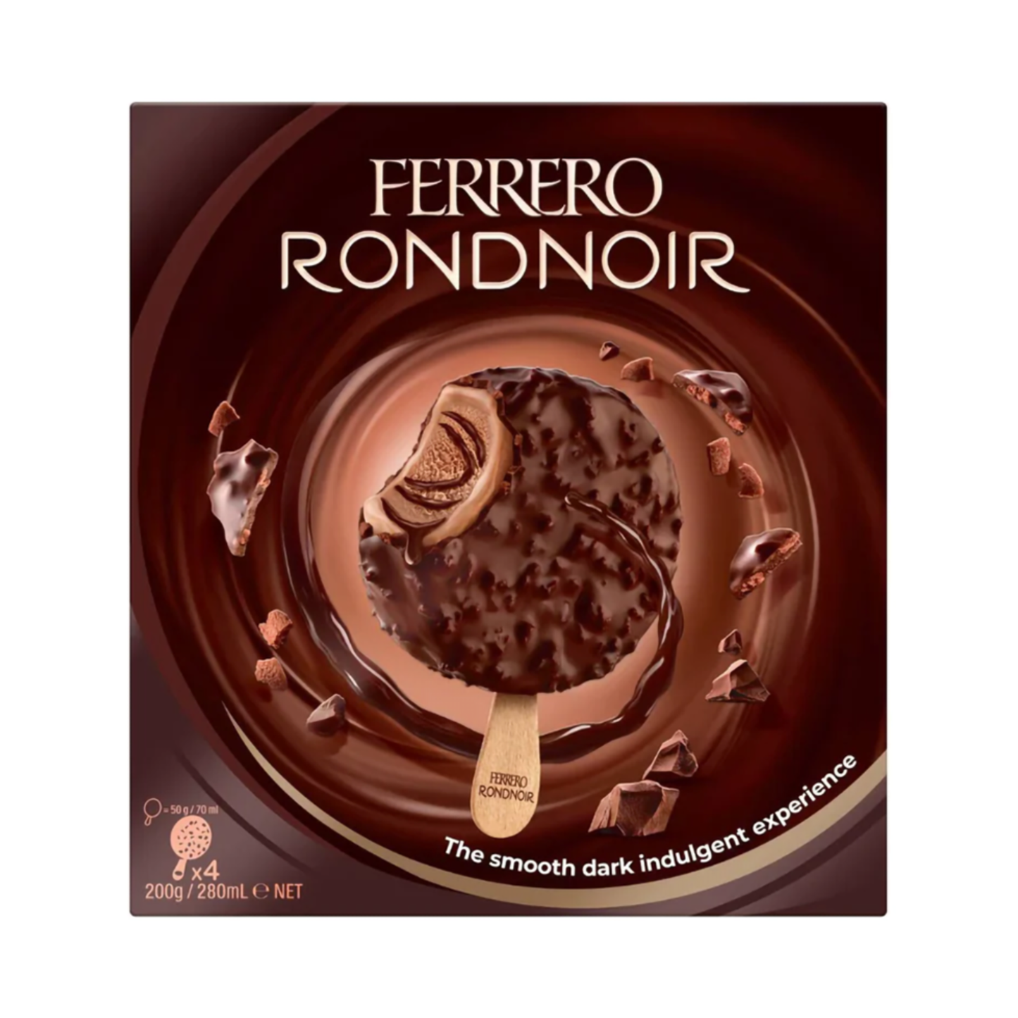 FERRERO Rocher Rondnoir Ice Cream, 200ml