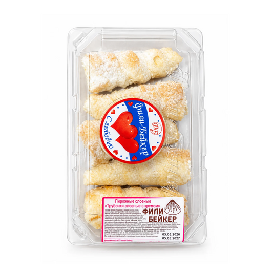 FILI BAKER Cake Trubochki with Cream (5 pcs), 100g