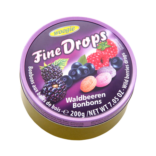FINE DROPS Hard Candy Forest Berry Flavor 200g