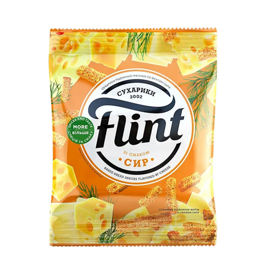 FLINT Bread Snacks with Cheese Flavor, 70g