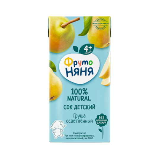 FRUTO-NYANYA Pear Juice, 200ml