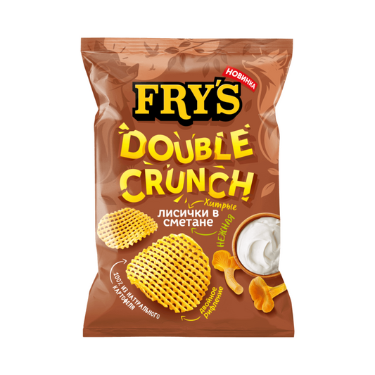 FRY'S Potato Chips "Chanterelles In Sour Cream" 130g