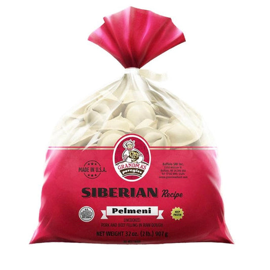 GRANDMAS Siberian Pork & Beef Pelmeni (Dumplings) Frozen, 907g