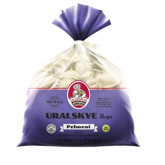 GRANDMAS Uralskie Chicken & Beef Pelmeni (Dumplings) Frozen, 907g