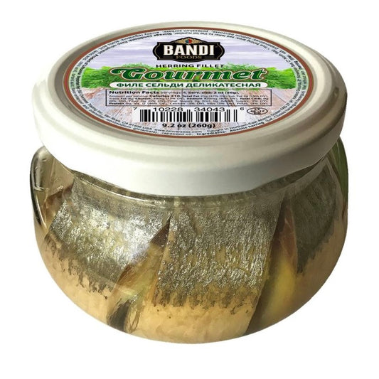 BANDI Herring Fillet in Oil Gourmet (glass), 260g