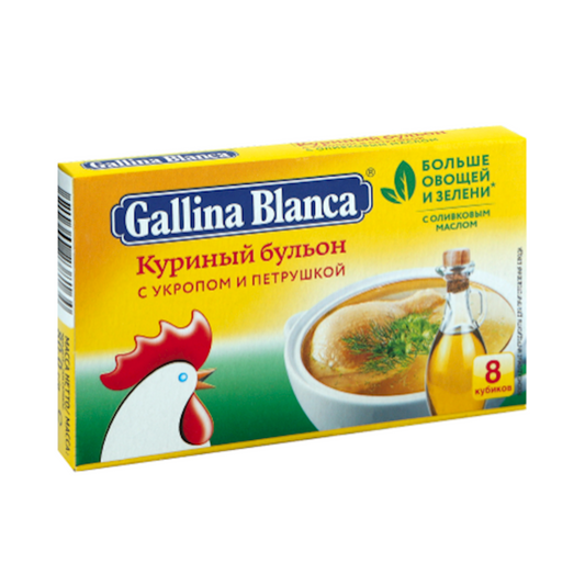 GALLINA BLANKA Chicken Cubes with Dill 80g