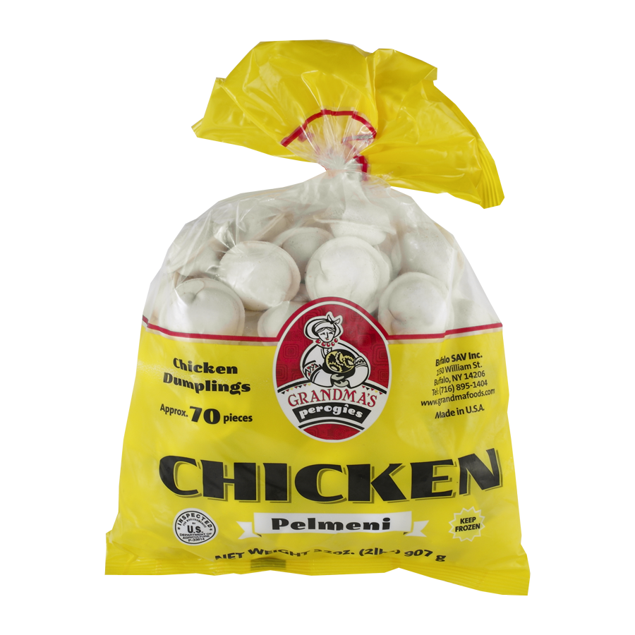 GRANDMAS Chicken Pelmeni, Frozen, 907g