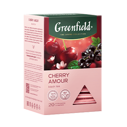 GREENFIELD Black Tea Cherry Amour, 20 pyramids