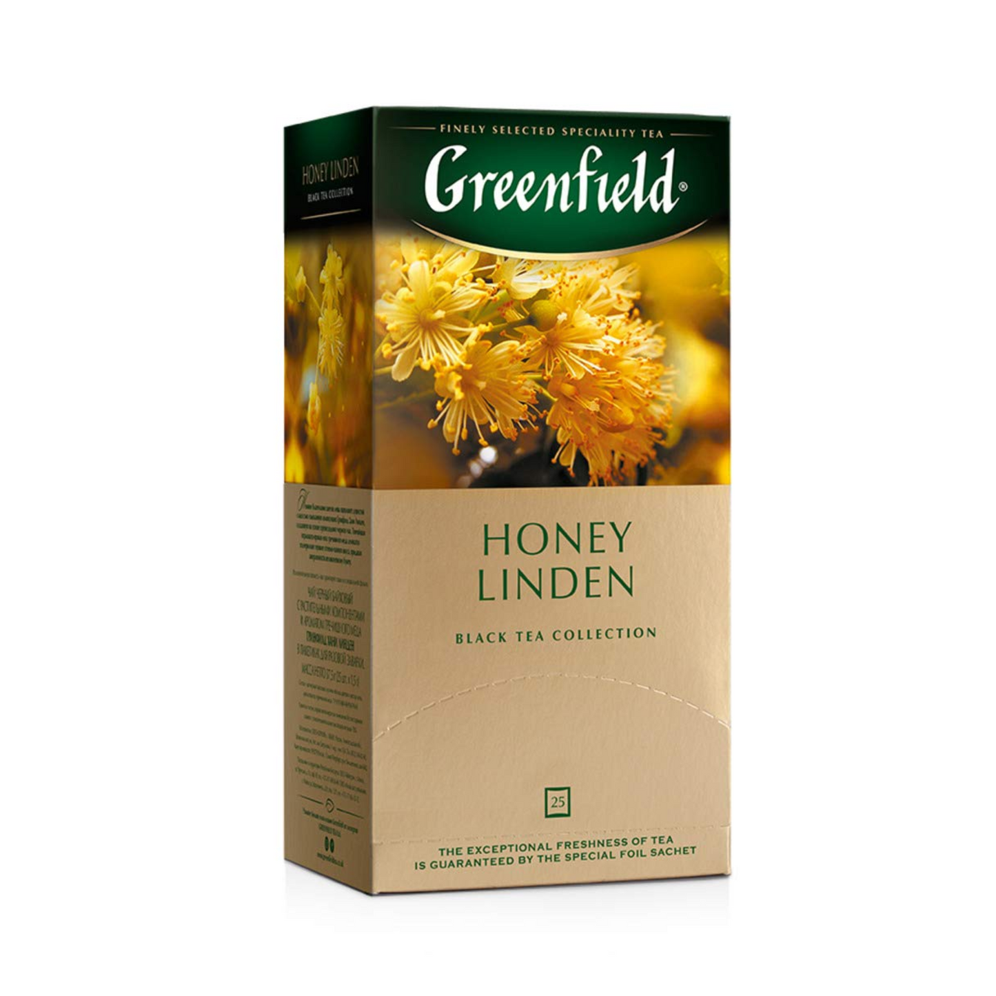 GREENFIELD Black Tea White Linden, 25bags