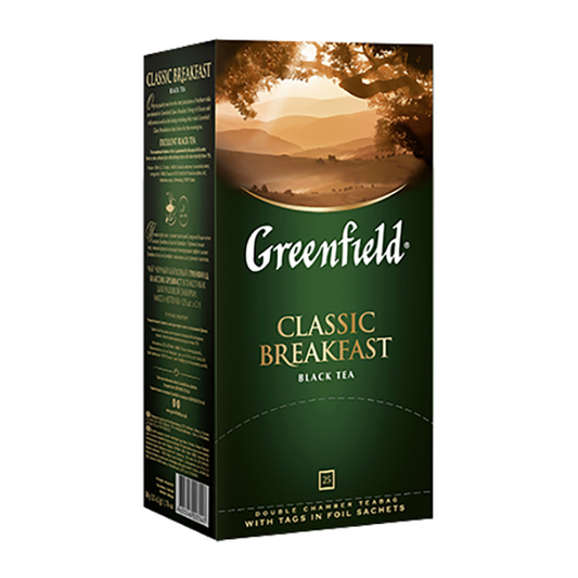 GREENFIELD Classic Breakfast Black Tea, 25bags