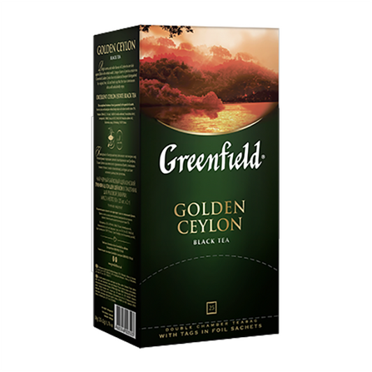 GREENFIELD Golden Ceylon Black Tea, 25bags