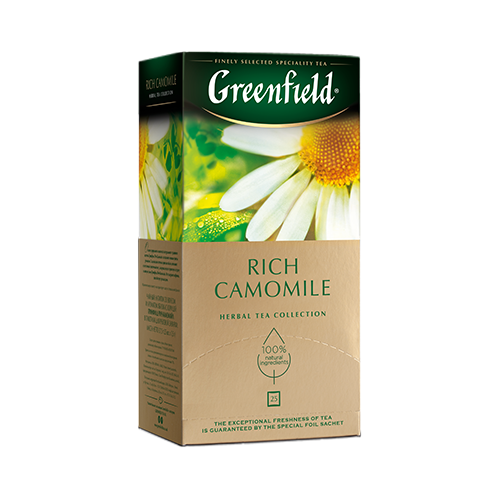 GREENFIELD Rich Chamomile Herbal Tea, 25bags