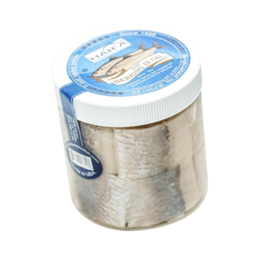 HAIFA Herring Filet in Oil (glass), 454g