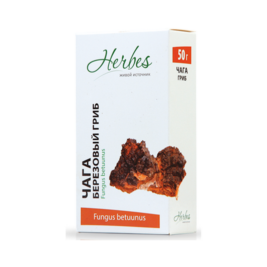 HERBES Chaga Mushroom, 50g