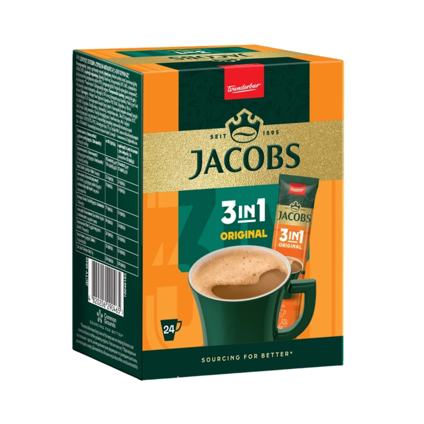 JACOBS Coffee Sticks 3-in-1 Original, 24ct