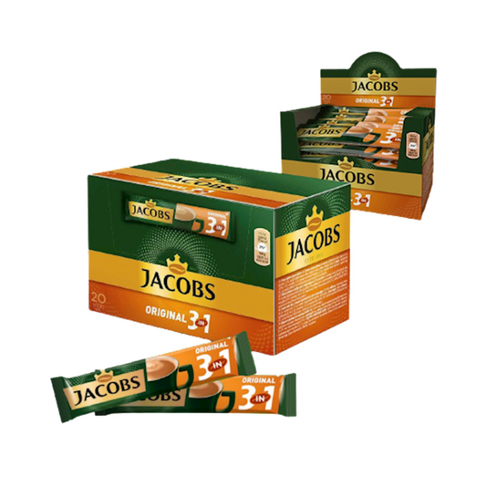 JACOBS Coffee Sticks Instant 3 in 1 Original, 24x12g