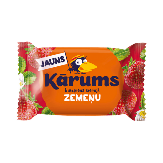 KARUMS Strawberry Cheesecake Bar Chocolate Glazed, 45g
