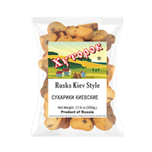 KHUTOROK Kiev Rusks with Raisins, 500g