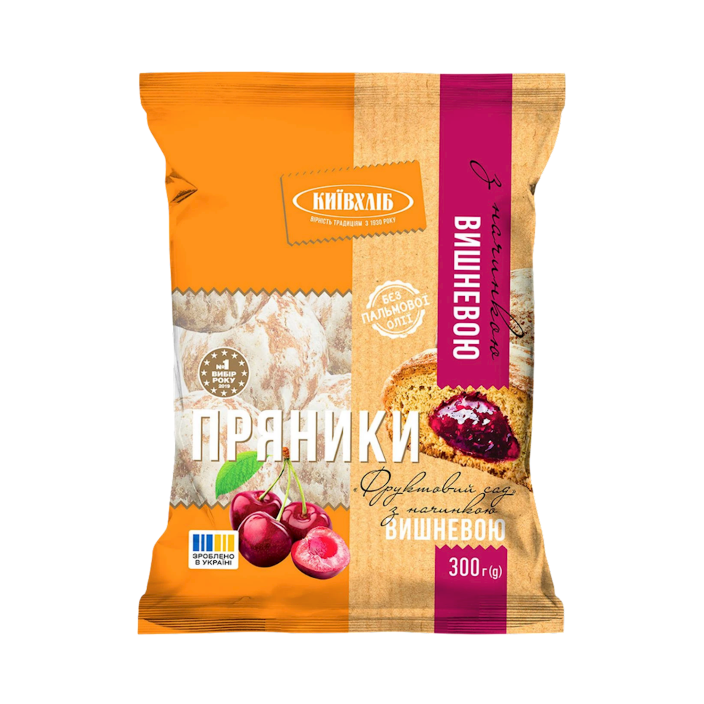 KIEV HLEB Gingerbread with Cherry Filling, 300g
