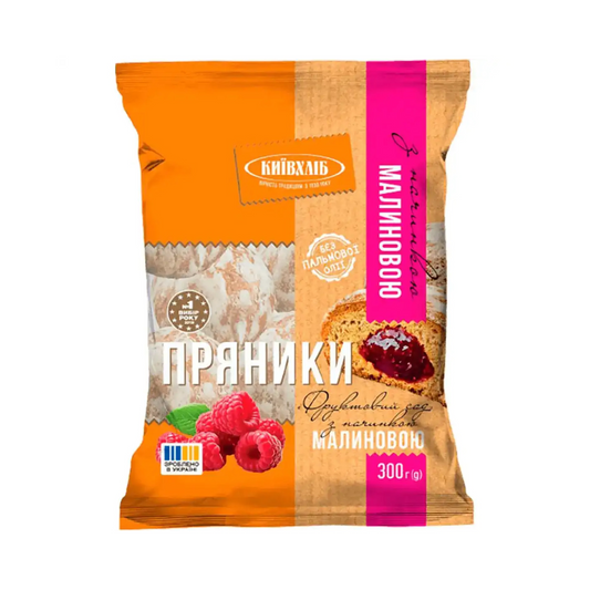 KIEV HLEB Gingerbread with Raspberry Flavor, 300g