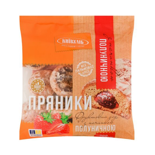 KIEV HLEB Gingerbread with Strawberry Filling, 300g