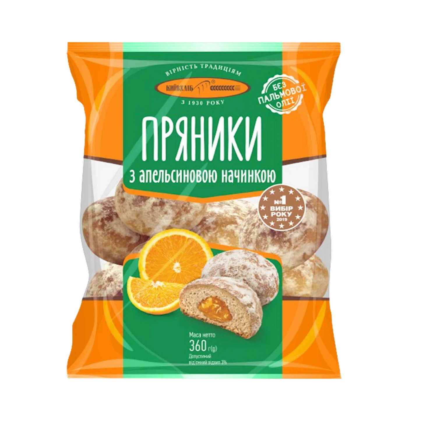 KIEV HLEB Gingerbread with orange Flavor 360g