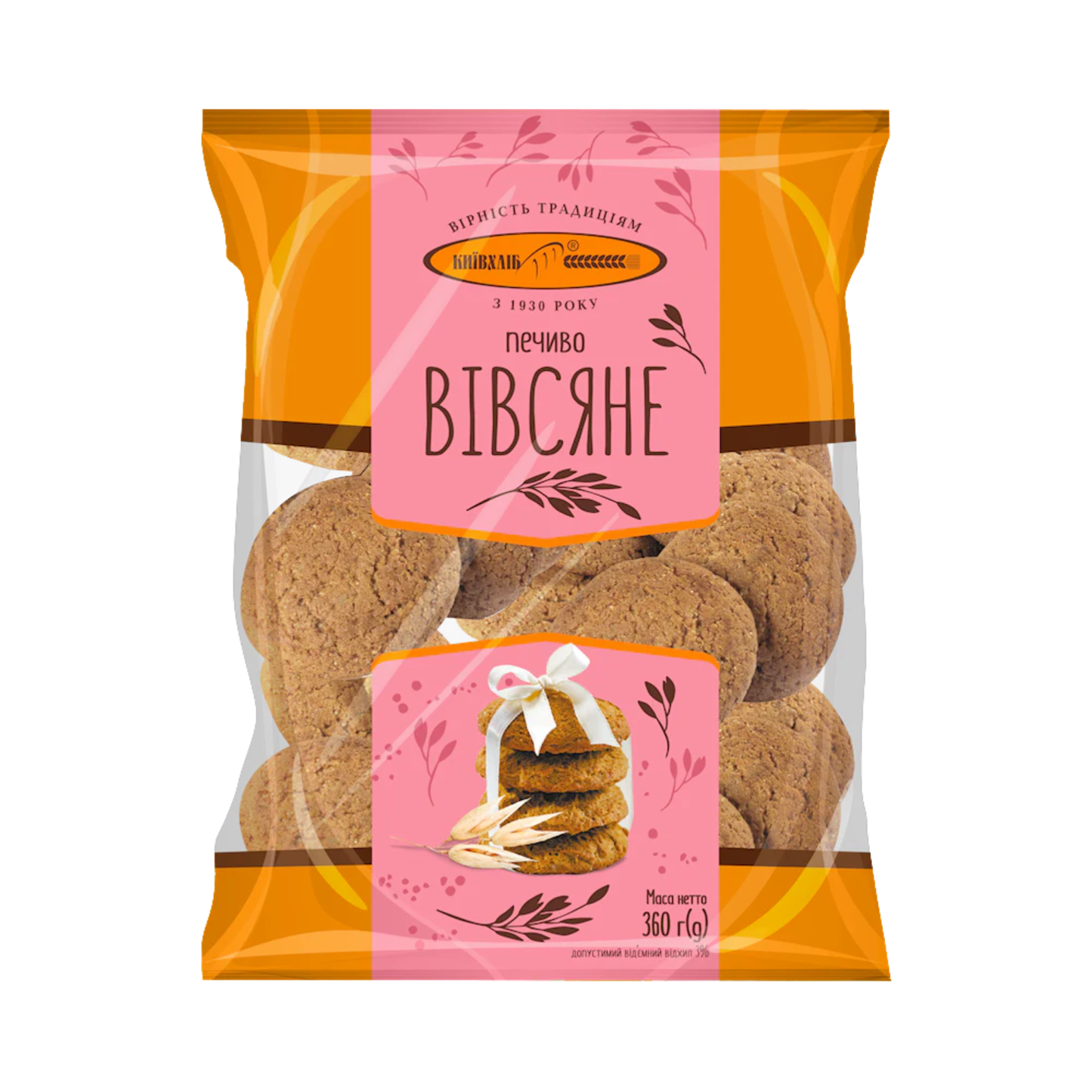 KIEV HLEB Oatmeal Cookies Original, 360g