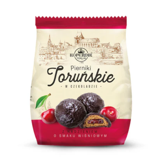 KOPERNIK Gingerbreads in Chocolate with Cherry Filling, 150g