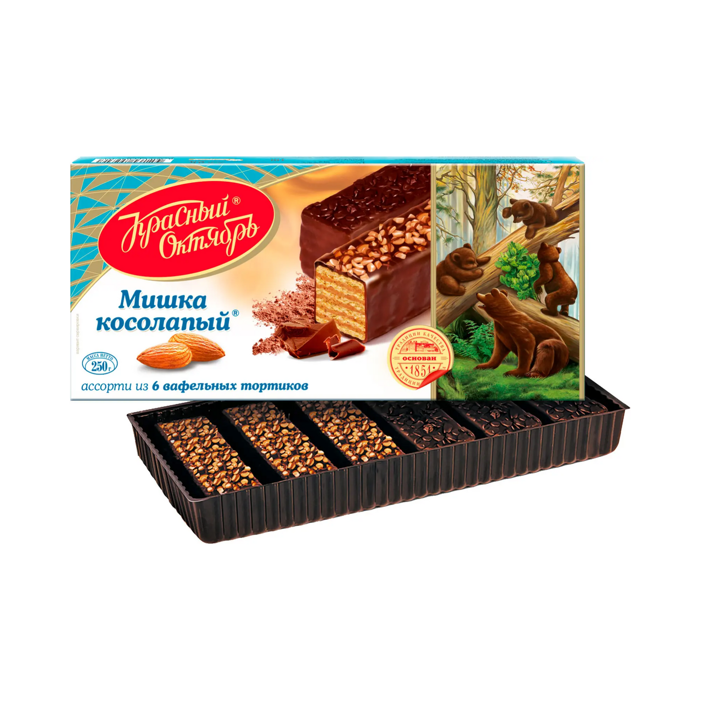 KRASNY OKTYABR Mishka Kosolapiy Wafer Cake, 220g