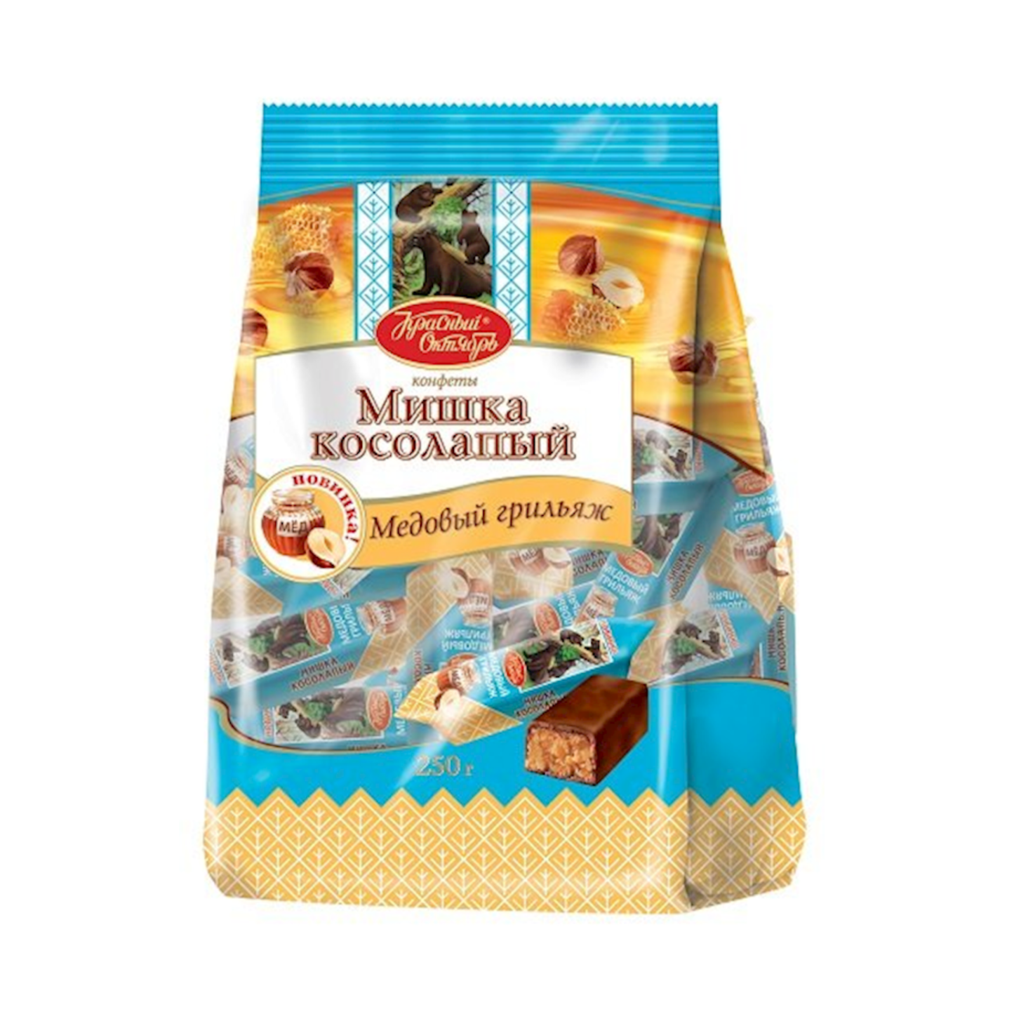 KRASNY OKTYABR Mishka Medoviy Candies (Pre-Pk), 200g
