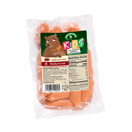 KREKENAVOS Kids Short Pork Sausages 454g