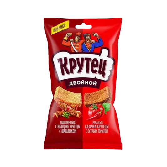 KRUTETS Suhariki Shishkebab and Spice Tomato Flavor, 100g