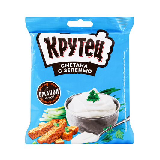 KRUTETS Suhariki with Sour Cream and Herbs Flavor 130g