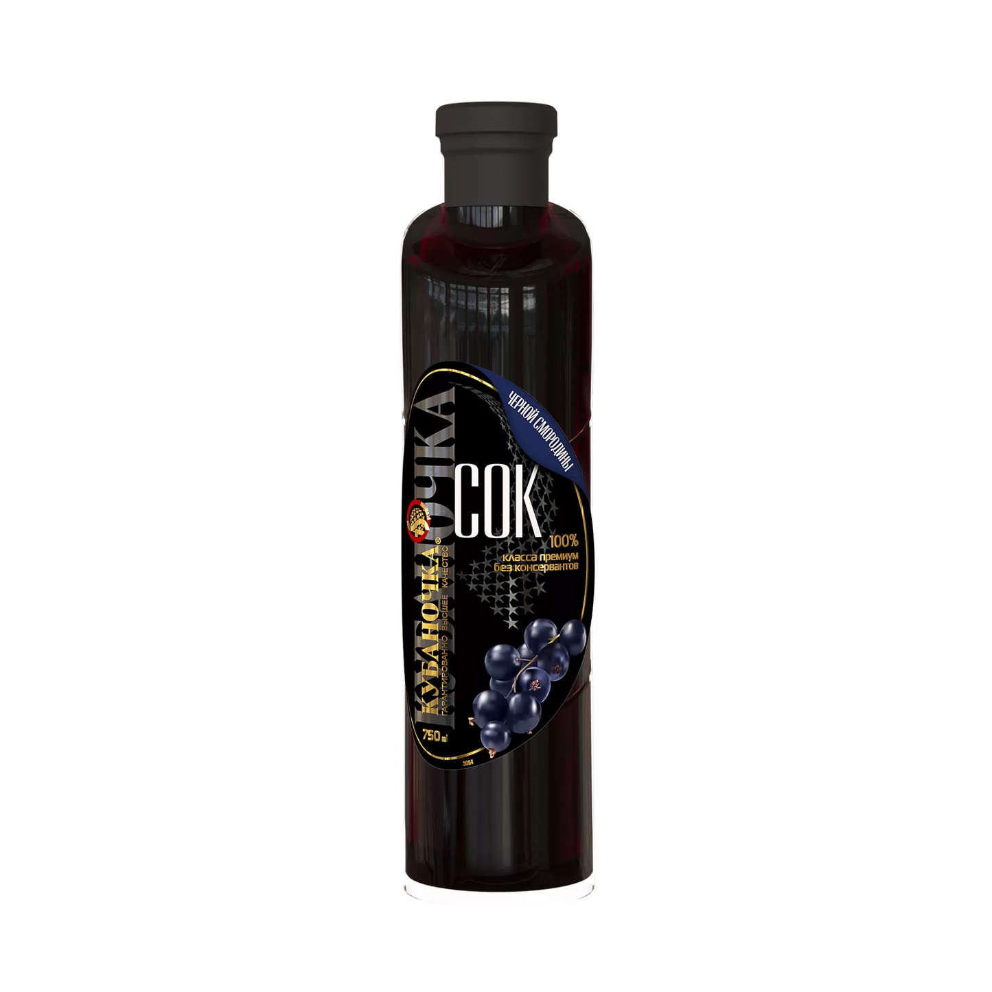 KUBANOCHKA Blackcurrant Juice, 750ml